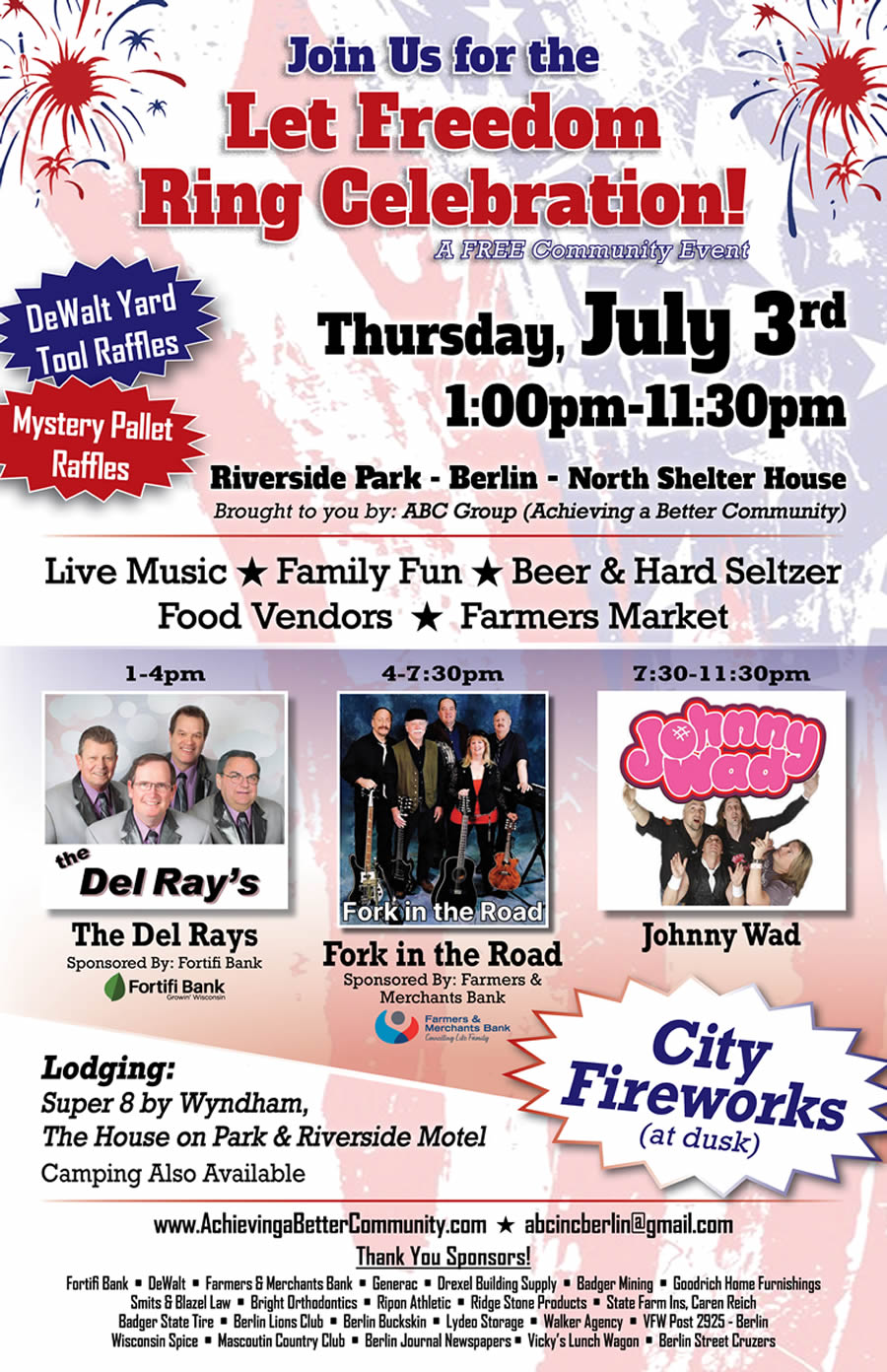 2025 Let Freedom Ring Celebration in Berlin, Wisconsin poster